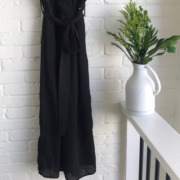 SOLD Sienna jumpsuit long black tie NEW summer evening - Picture 3 of 8